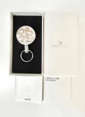 SWAROVSKI スワロフスキー リール付き キーホルダー バッグチャーム クリスタル 未使用