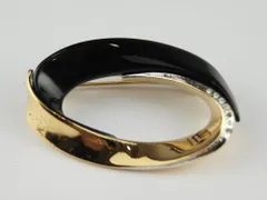 【USED/訳あり】PIERREBALMAINピエールバルマン サークル BK/GLD ブローチのサムネイル