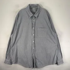 古着 ブルックスブラザーズ Brooks Brothers 長袖シャツ ボタンダウン 胸ポケット XL  グレー系 ストライプ メンズのサムネイル