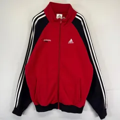 古着 アディダス adidas ジャケット フルジップ ワンポイントロゴ パフォーマンスロゴ S  ブラック系 ツートン メンズ