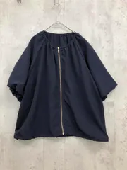 dessin デッサン ドローコード付きバルーン袖 ブルゾン ジャケット size2/紺 ■◇ レディース