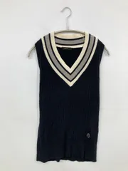COMME CA ISM コムサイズム ベスト L ネイビー