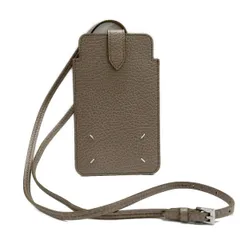 Maison Margiela(メゾンマルジェラ) ショルダーバッグ美品  S56UI0226 ピンクベージュ スマホポシェット レザー