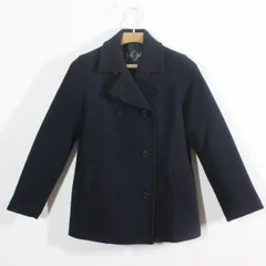 54【美品】EAST BOY イーストボーイ Pコート 11 L ダークネイビー 濃紺 スクールコート 通学 制服 女子中高生 定番のサムネイル