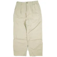 H BEAUTY&YOUTH エイチ ビューティーアンドユース CHINO WIDE PANTS チノワイドパンツ 1214-177-7427 M BEIGE 2タック ボトムス g24128