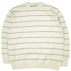 URBAN RESEARCH DOORS アーバンリサーチドアーズ 25AW UR TECH 200日ニット クルーネック DRA7-12H707 XL OFF WHITE/BLACK セーター ボーダー プルオーバー トップス g26184のサムネイル