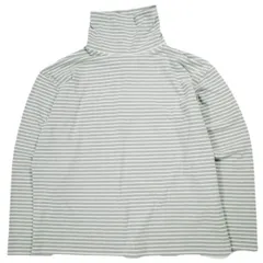 URBAN RESEARCH アーバンリサーチ 23AW 起毛ボーダールーズタートルTシャツ UR37-11B006 L LT.GRAY 長袖 ロングスリーブ タートルネック トップス g26192のサムネイル