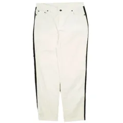 Lucien Pellat-Finet ルシアンペラフィネ 日本製 サイドラインストレッチコーデュロイパンツ 28 OFF WHITE スリム ボトムス【中古】【Lucien Pellat-Finet】 Lucien Pellat-Finet ルシアンペラフィネ 日本製 サイドライン