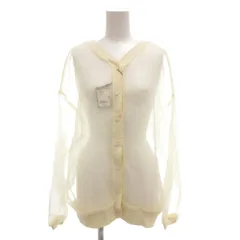 ニコアンド Niko and.. タグ付き シアーカーディガン L 長袖 Vネック アイボリー /AE