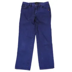 良品 MARC JACOBS マークジェイコブス デニムパンツ ジーンズ テーパード クロップド ジップフライ ダメージ加工 27 パープル レディース 古着 中古 USEDのサムネイル
