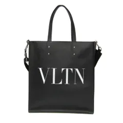 ヴァレンティノ・ガラヴァーニ(Valentino Garavani) VLTN メンズ,レディース レザー トートバッグ ブラックのサムネイル