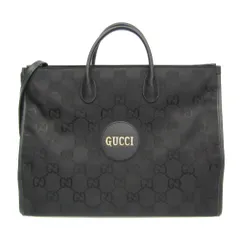 グッチ(Gucci) オフ ザ グリッド GG 630353 メンズ,レディース ナイロンキャンバス,レザー ハンドバッグ,ショルダーバッグ ブラック