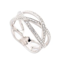 CHAUMET オープンワークリング/WG/ダイヤモンド - メルカリ