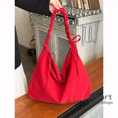 ショルダーバッグ レディース プリーツバッグ ドローストリングバッグ 大容量 斜め掛けバッグ 通勤バッグ カジュアルバッグ M260417-7
