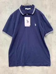 新品 U.S.POLO ASSN. ユーエスポロアッスン 別注 USPOLO ライン ポロシャツ sizeS/紺 ■◆ レディース