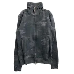 AKM エイケイエム J119 stand-up collar jersey カモフラ ラフィー スウェット スタンドカラー トラックジャケット グレー系 M【中古】のサムネイル