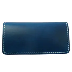 黒羽 クロウ CROW 2nd別注 ロング ウォレット 長財布 ブルー系【極上美品】【中古】 黒羽 クロウ CROW 2nd別注 ロング ウォレット 長財布 ブルー系【極上美