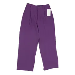 MAISON SPECIAL メゾンスペシャル 11211461240 スポンジッシュ 1タック イージーカラー ワイドパンツ パープル系 02【極上美品】【中古】のサムネイル