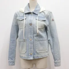 ITEWOZF75RYW 国内正規品 MONCLER モンクレール  MELISSA メリッサ デニム ジャケット レディース サイズ 00 フード付きのサムネイル