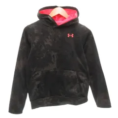 アンダーアーマー UNDER ARMOUR パーカー フーディ プルオーバー 長袖 ロゴ 総柄 黒 ブラック /AE