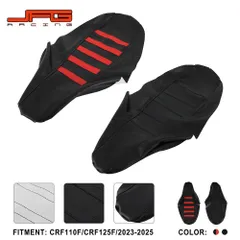 【高品質】CRF110F / CRF125F / 2023-2025 用 シートカバー シート皮 張り替え 補修 PVCレザー 耐摩耗 簡単装着 オフロードバイク J-02のサムネイル