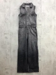 LAGUA GEM ラグアジェム 510FSM13-1910 デニムジャンプスーツ オールインワン sizeM/黒 ■■ レディース