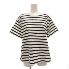 レイビームス Ray Beams バックフレア ハーフスリーブ Tシャツ カットソー 半袖 ボーダー 黒 ブラック 白 ホワイト /GV