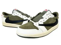 ナイキ NIKE ×TRAVIS SCOTT トラヴィス スコット AIR JORDAN 1 LOW OG REVERSE OLIVE エア ジョーダン1 ロー リバース オリーブ DM7866-200 28.5☆AA★▲■260417