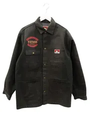 ベンデイビス BEN DAVIS FATBOB CUSTOM CYCLES ファットボブ プリント ワークジャケット L 黒 ブラック アウターのサムネイル