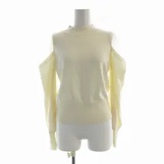 スナイデル SNIDEL シースルーショルダーニットトップス セーター 長袖 F 白 ホワイト SWNT215128 /EE