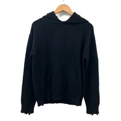 SAINT LAURENT PARIS(サンローランパリ) 長袖セーター サイズS レディース美品  712150 黒 ニット/プルオーバー SAINT LAURENT PARIS(サンローランパリ) 長袖セーター サイズS