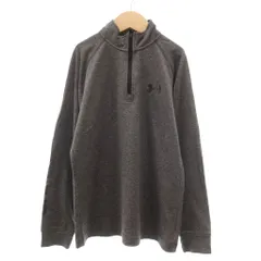 アンダーアーマー UNDER ARMOUR 美品 カットソー ハーフジップ YSM グレー 長袖 スタンドカラー /YJ