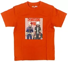 【中古】Tシャツ 轟焦凍＆荼毘 UT グラフィックTシャツ(半袖・レギュラーフィット) オレンジ Lサイズ 「僕のヒーローアカデミア×ユニクロ」
