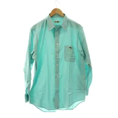 ラコステ LACOSTE シャツ 5 グリーン 長袖 ボタンダウンカラー 胸ポケット /JP