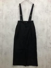 B.C STOCK ベーセーストック サスペンダー付きタイト スカート 黒 ■■ レディース