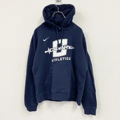 NIKE　ナイキ　スウェットパーカー/フーディー　スウッシュ　紺　ネイビー　Lサイズ　古着