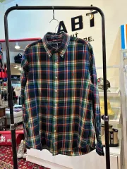 ポロラルフローレン ヴィンテージ ボタンダウン チェック シャツ L