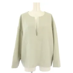 グリーンレーベルリラクシング ユナイテッドアローズ green label relaxing CB 3WAY プルオーバー ブラウス 長袖 キーネック 38 ミントグリーン 3511-126-2296 /TK ▲H