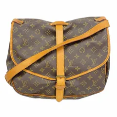 【6dc2501】ルイヴィトン ショルダーバッグ モノグラム ソミュール35 M42254 ブラウン【中古】レディース