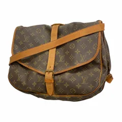 【6dc2669】ルイヴィトン ショルダーバッグ モノグラム ソミュール35 M42254 ブラウン【中古】レディース