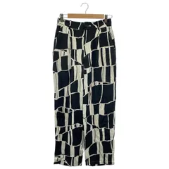 FRAMeWORK (フレームワーク) モノトーンプリントパンツ 21030220934040 ブラック 36