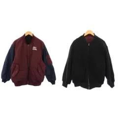 ロデオクラウンズ Rodeo Crowns ブルゾン 中綿ジャケット リバーシブル ジップアップ FREE ボルドー 黒 /TK