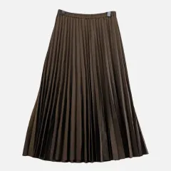 UNIQLO ユニクロ レディース 25-27インチ ロング丈スカート ブラウン M6878