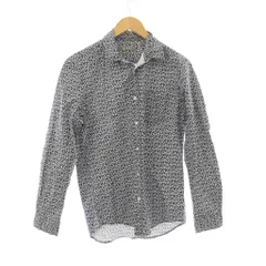 ナノユニバース nano universe シャツ L ネイビー 花柄 長袖 /JP