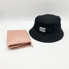 MIU MIU ウーブン ファブリックハット - メルカリ