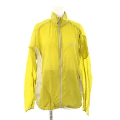 モンベル Montbell ナイロンジャケット 上着 L 黄緑 長袖 スタンドカラー フルジップ /JP