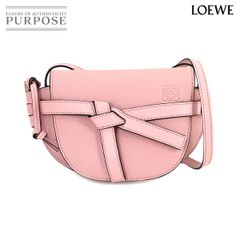 신품 같이 로에베 LOEWE 게이트 백 미니 숄더백 가죽 핑크 321.12.U62 골드 쇠장식 Gate Bag Mini 90320775