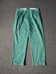 (36) 90s ポロラルフローレン HAMMOND ダブル プリーツ チノ パンツ