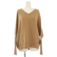 バンヤードストーム BARNYARDSTORM ニット セーター ウール F 茶 ブラウン Vネック 長袖 /GP