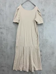 PROPORTION BODY DRESSING プロポーションボディドレッシング カットマーメイド ワンピース sizeM/ベージュ ■◆ レディース